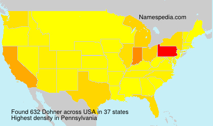 Surname Dohner in USA Surname Dohner in USA