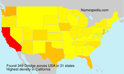 Surname Doidge in USA Surname Doidge in USA