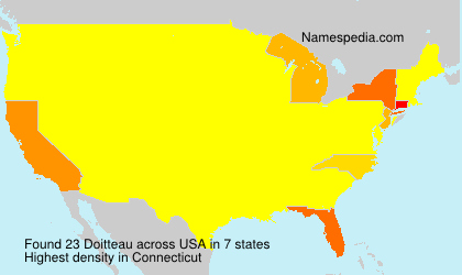 Surname Doitteau in USA Surname Doitteau in USA