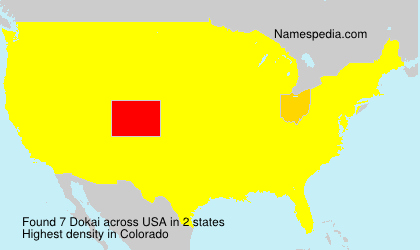 Surname Dokai in USA Surname Dokai in USA