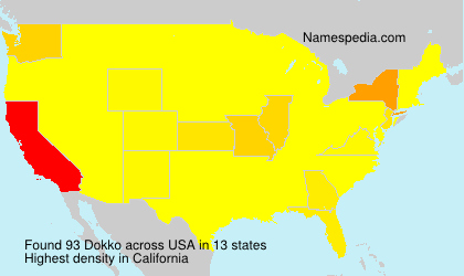 Surname Dokko in USA Surname Dokko in USA