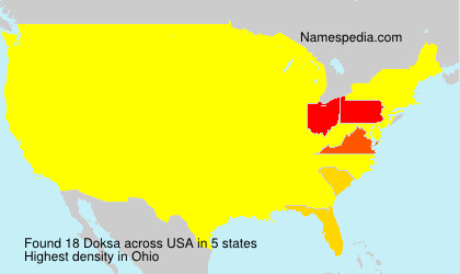 Surname Doksa in USA