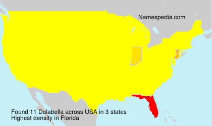 Surname Dolabella in USA Surname Dolabella in USA