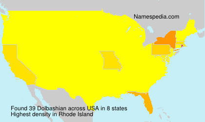 Surname Dolbashian in USA Surname Dolbashian in USA