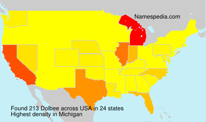 Surname Dolbee in USA Surname Dolbee in USA