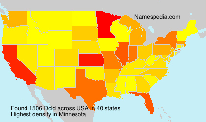 Surname Dold in USA Surname Dold in USA