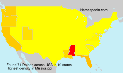 Surname Doleac in USA Surname Doleac in USA