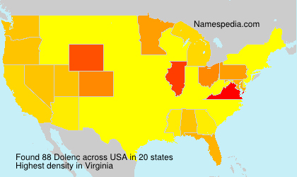 Surname Dolenc in USA Surname Dolenc in USA
