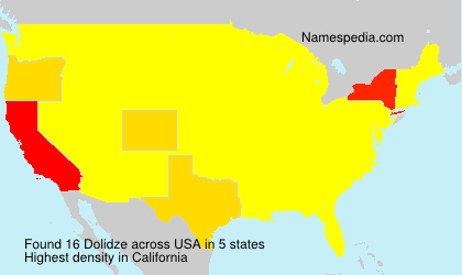 Surname Dolidze in USA Surname Dolidze in USA
