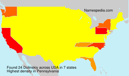 Surname Dolinskiy in USA Surname Dolinskiy in USA