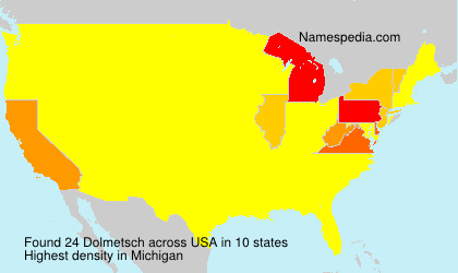 Surname Dolmetsch in USA Surname Dolmetsch in USA