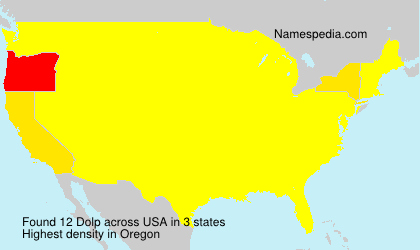 Surname Dolp in USA Surname Dolp in USA