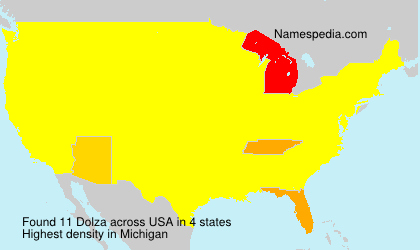 Surname Dolza in USA Surname Dolza in USA