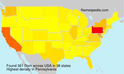 Surname Dom in USA Surname Dom in USA
