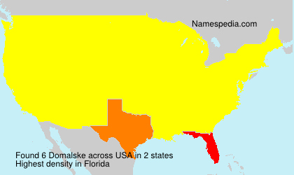 Surname Domalske in USA Surname Domalske in USA