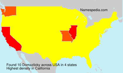 Surname Domazlicky in USA Surname Domazlicky in USA