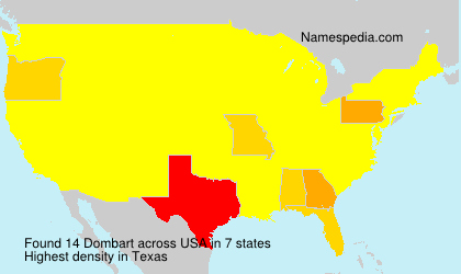 Surname Dombart in USA Surname Dombart in USA
