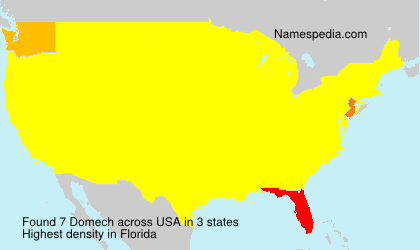 Surname Domech in USA Surname Domech in USA