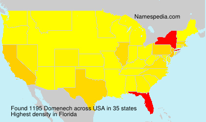 Surname Domenech in USA Surname Domenech in USA