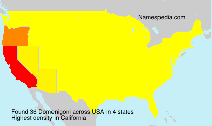 Surname Domenigoni in USA Surname Domenigoni in USA