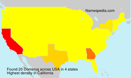 Surname Domercq in USA Surname Domercq in USA