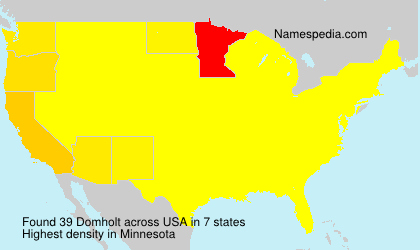 Surname Domholt in USA Surname Domholt in USA