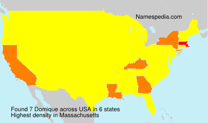 Surname Domique in USA Surname Domique in USA