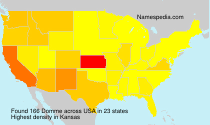 Surname Domme in USA Surname Domme in USA