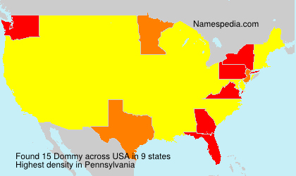 Surname Dommy in USA