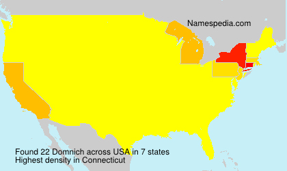 Surname Domnich in USA Surname Domnich in USA