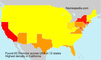 Surname Domotor in USA Surname Domotor in USA