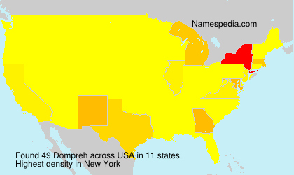 Surname Dompreh in USA Surname Dompreh in USA