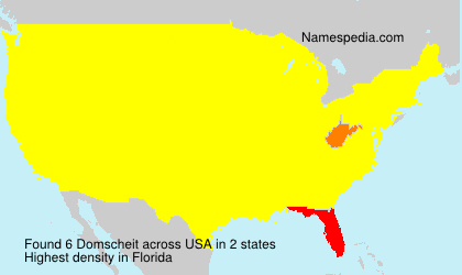 Surname Domscheit in USA Surname Domscheit in USA