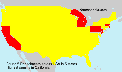 Surname Donacimento in USA Surname Donacimento in USA