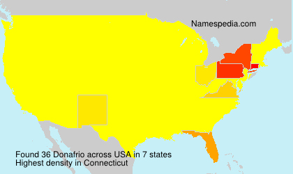 Surname Donafrio in USA