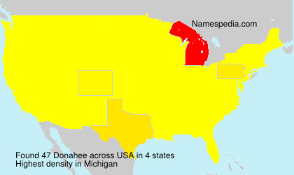 Surname Donahee in USA Surname Donahee in USA