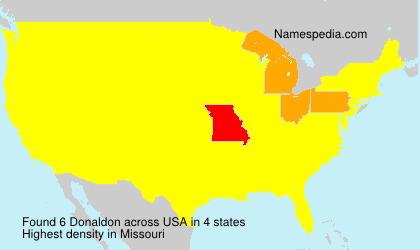 Surname Donaldon in USA Surname Donaldon in USA
