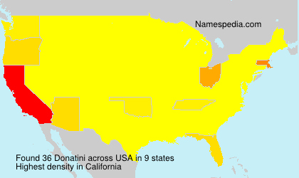 Surname Donatini in USA