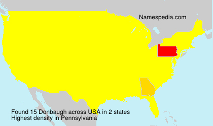 Surname Donbaugh in USA Surname Donbaugh in USA