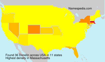 Surname Donelin in USA Surname Donelin in USA