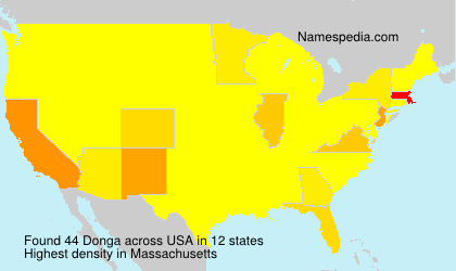 Surname Donga in USA Surname Donga in USA