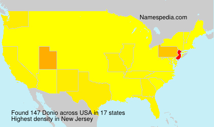 Surname Donio in USA Surname Donio in USA