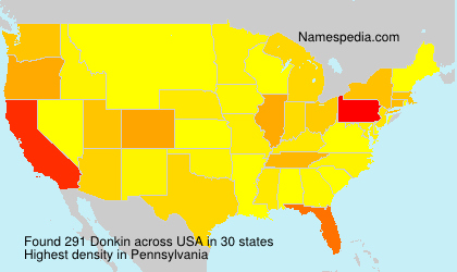 Surname Donkin in USA Surname Donkin in USA