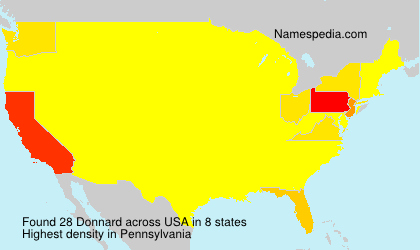 Surname Donnard in USA Surname Donnard in USA