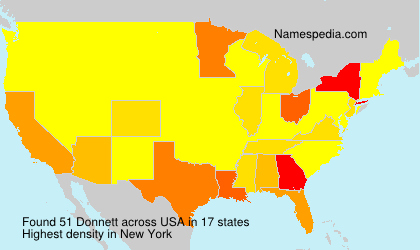 Surname Donnett in USA