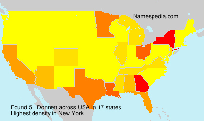 Surname Donnett in USA Surname Donnett in USA