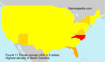 Surname Donski in USA Surname Donski in USA