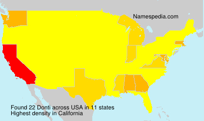 Surname Donti in USA Surname Donti in USA