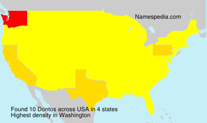 Surname Dontos in USA Surname Dontos in USA