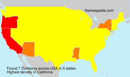 Surname Dontsova in USA Surname Dontsova in USA